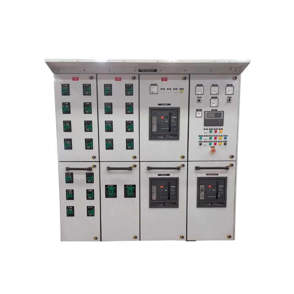 Emergency generator control panel