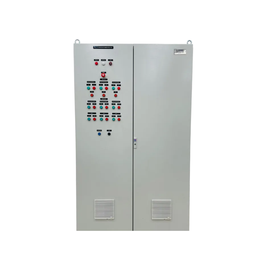 Process control station panel front view